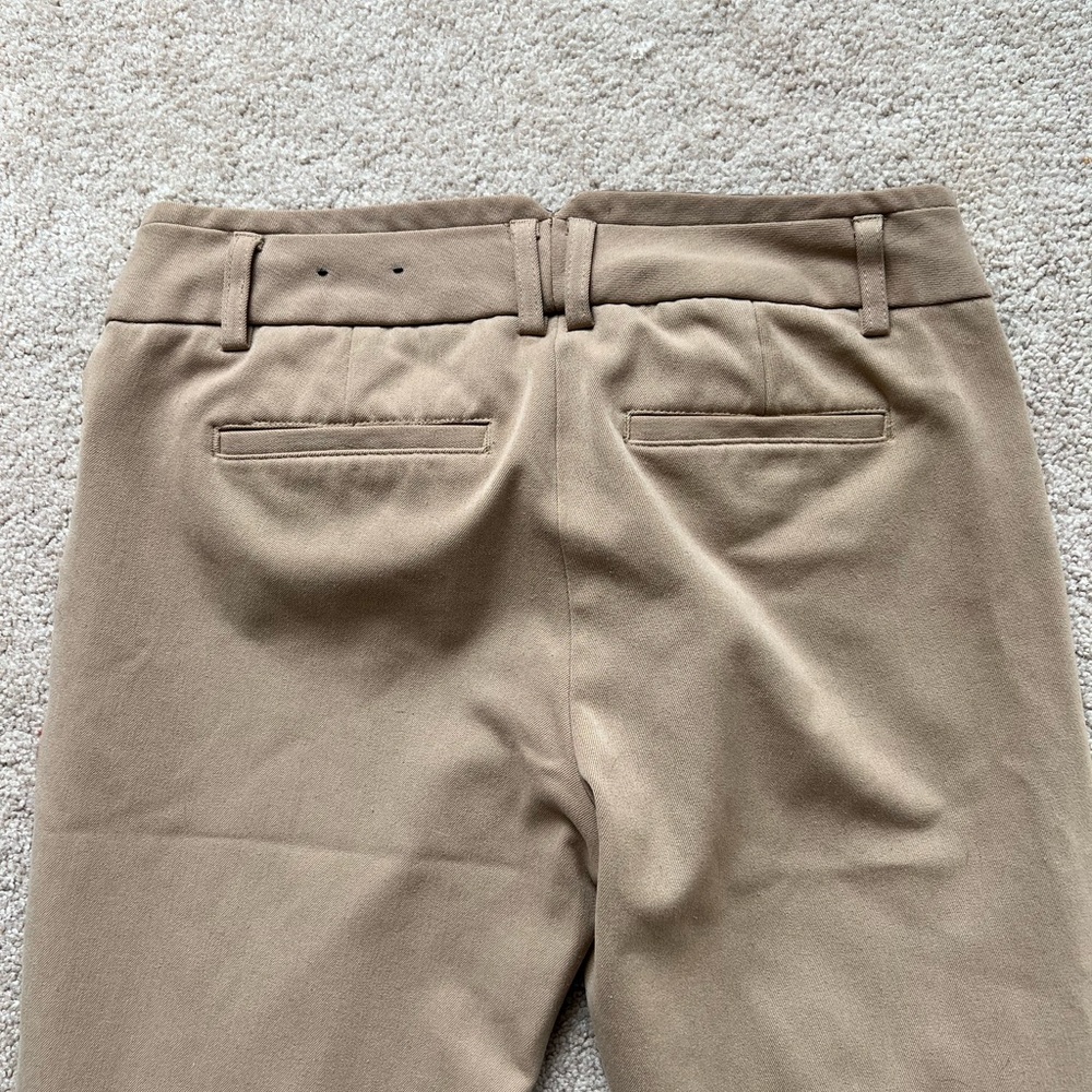 Express Columnist Bootcut Flare Work Pants In Tan - image 2
